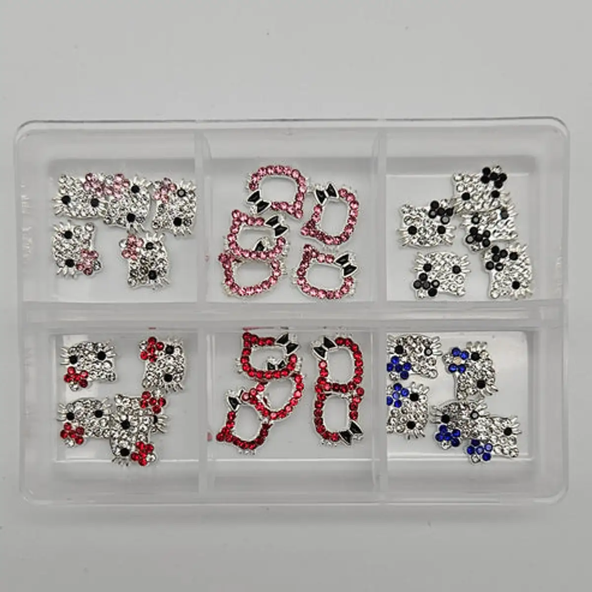 30pcs mix rhinestone 6grid