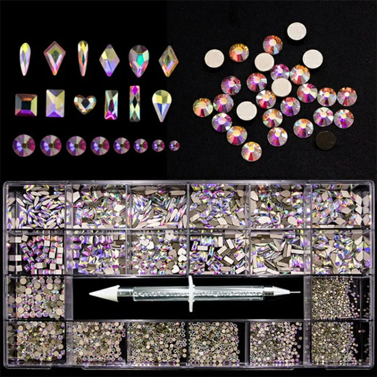 Rhinestones Diamond Box 7920pcs - Crystal AB