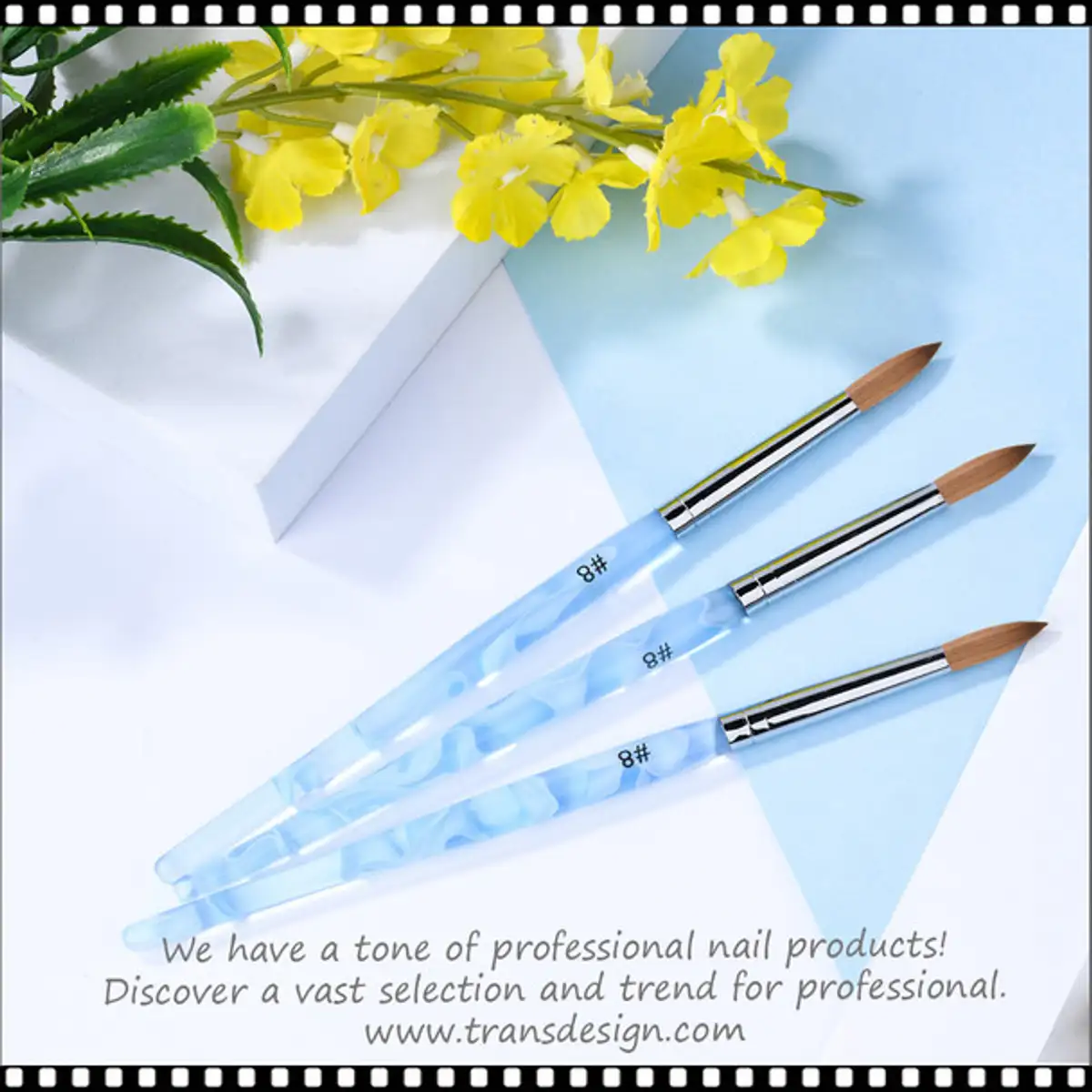 KOLINSKY Blue Wave Acrylic Brush - Round - Size 22