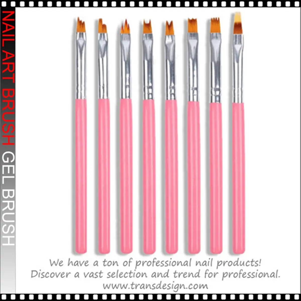 FLEXBRUSH Nail Art | Gel Brush 8/Set