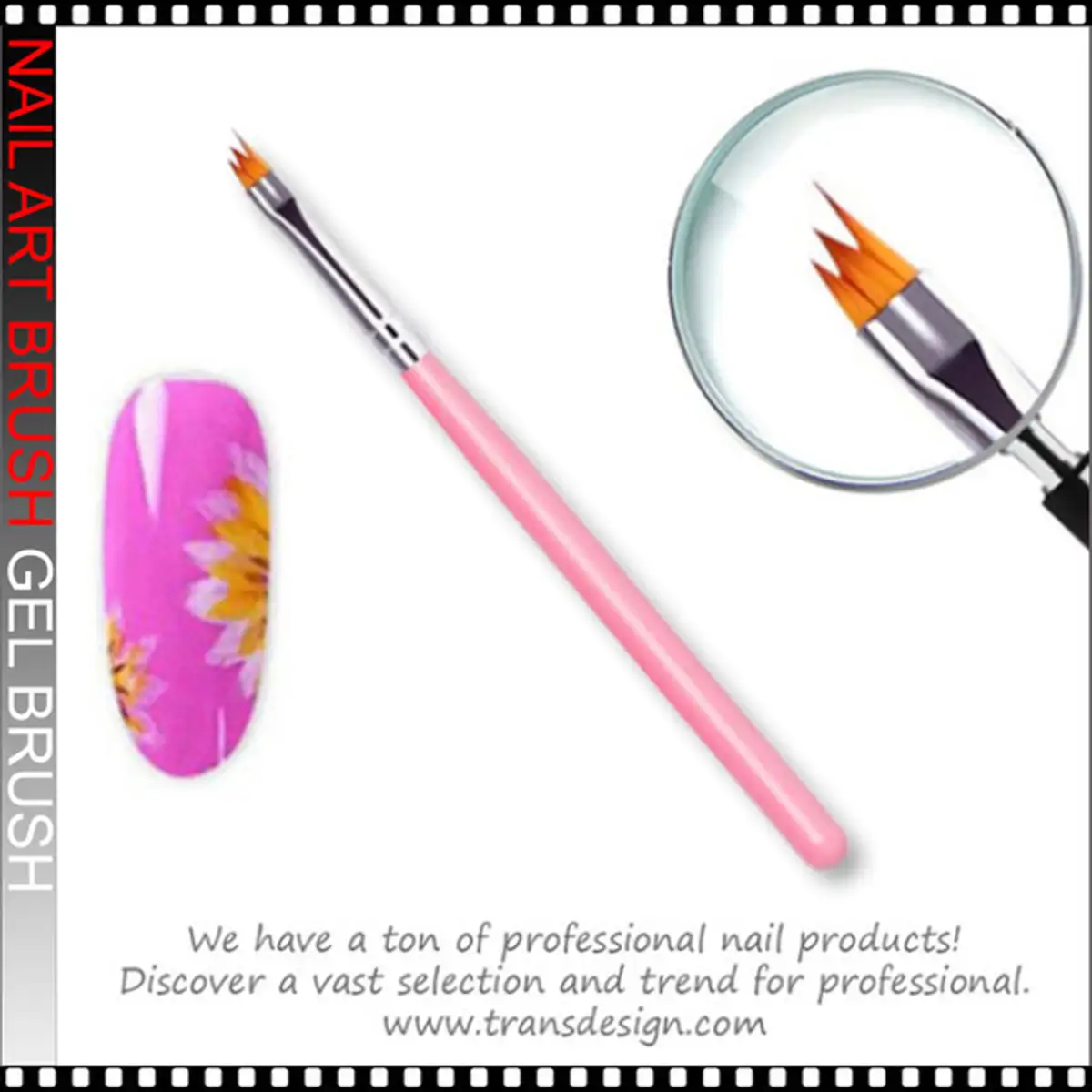 FLEXBRUSH Nail Art | Gel Brush Three Sides