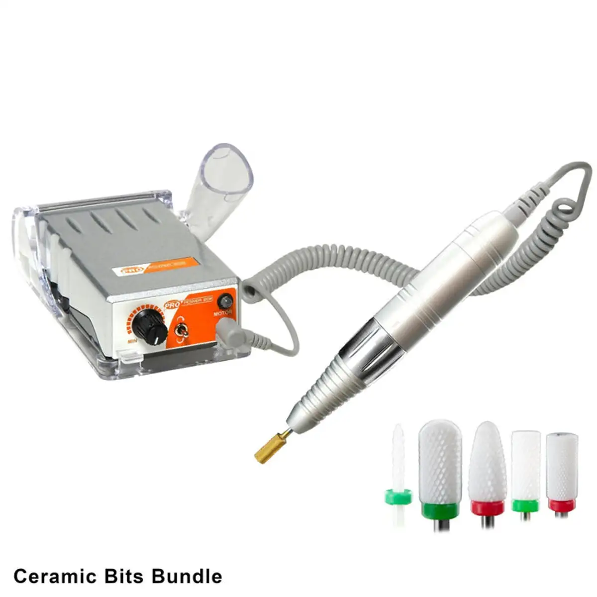 20K Electric File + Ceramic Bits Bundle
