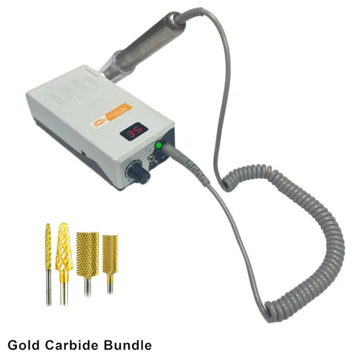 Pearl White Pro 35K + Gold Carbide Bundle