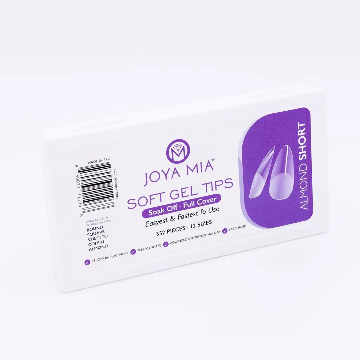 Soft Gel Tips - Short Almond